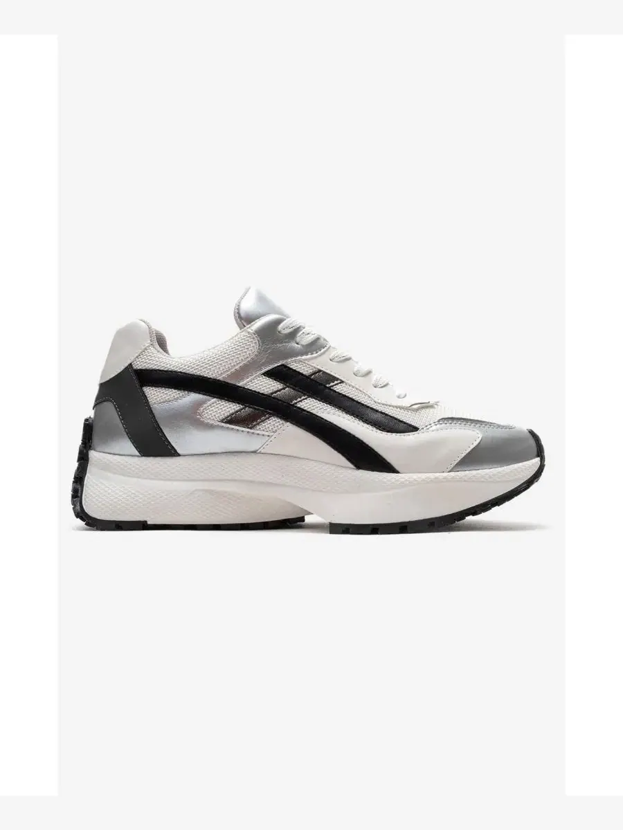 Кроссовки женские с контрастными деталями Calina Prologue Shoes — изображение 2 из 6, серебряный