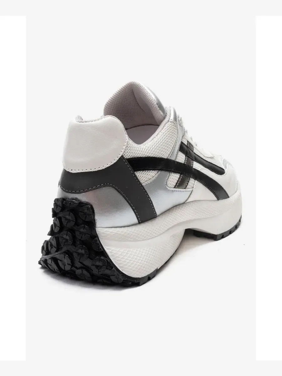 Кроссовки женские с контрастными деталями Calina Prologue Shoes — изображение 3 из 6, серебряный