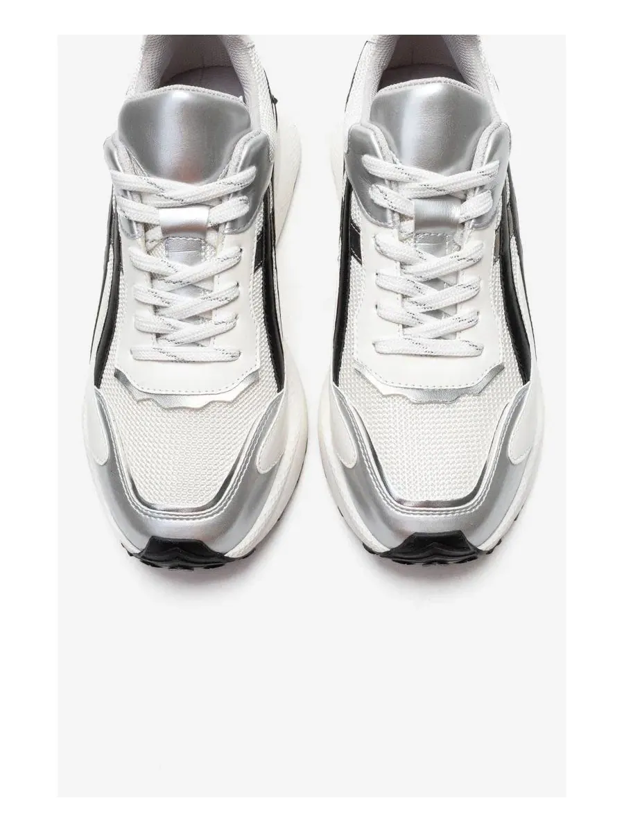 Кроссовки женские с контрастными деталями Calina Prologue Shoes — изображение 5 из 6, серебряный