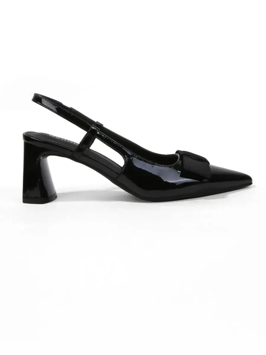 Туфли-лодочки Eloise Bow Accent Slingback Pumps BERNESS — изображение 2 из 6, черный