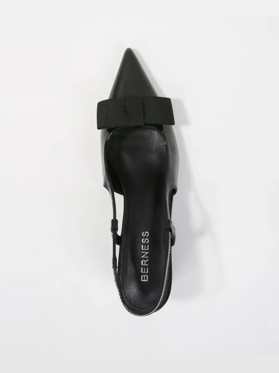 Туфли-лодочки Eloise Bow Accent Slingback Pumps BERNESS — изображение 4 из 6, черный