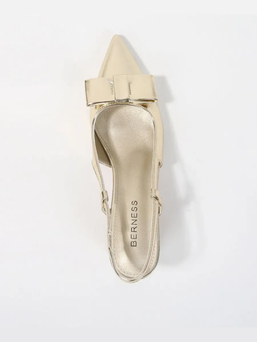 Туфли Eloise Bow Accent Slingback Pumps BERNESS — изображение 4 из 6, золото