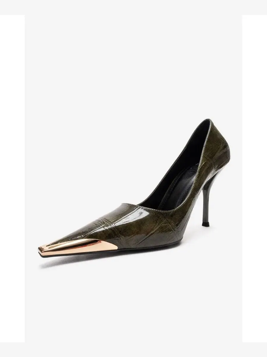 Женские туфли-лодочки Alvena на шпильке Prologue Shoes — изображение 4 из 4, зеленый