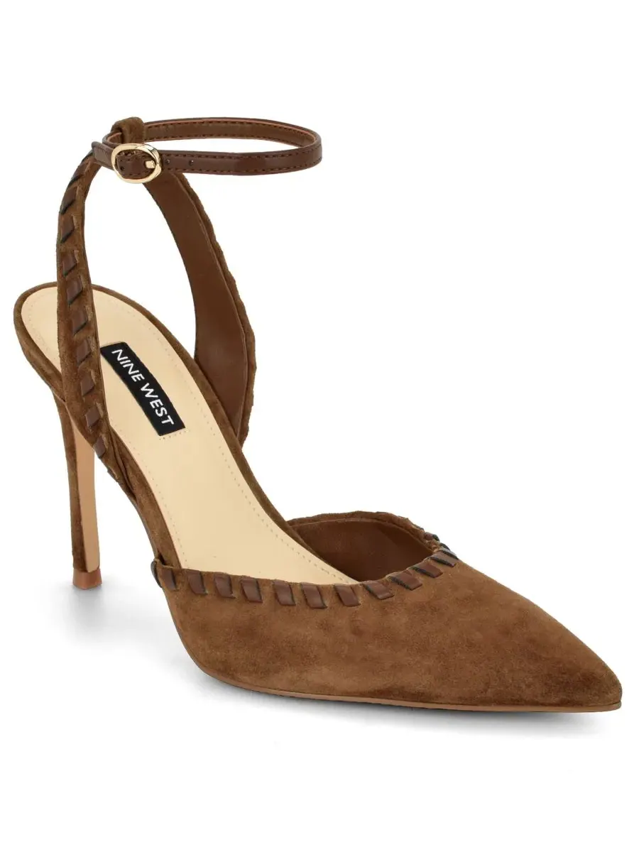 Туфли-лодочки Kenedy Suede Whipstitch Two-Piece Dress Pumps Nine West