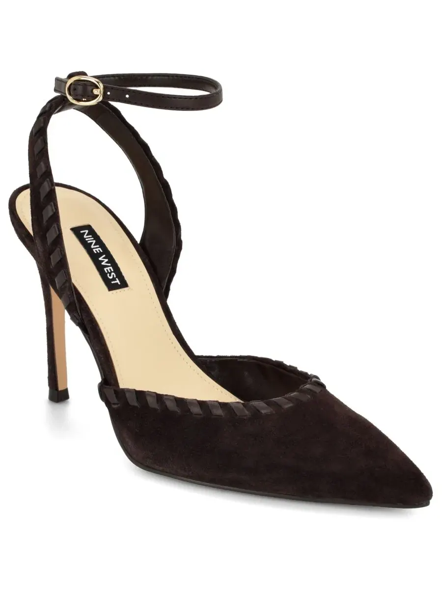 Туфли-лодочки Kenedy Suede Whipstitch Two-Piece Dress Pumps Nine West