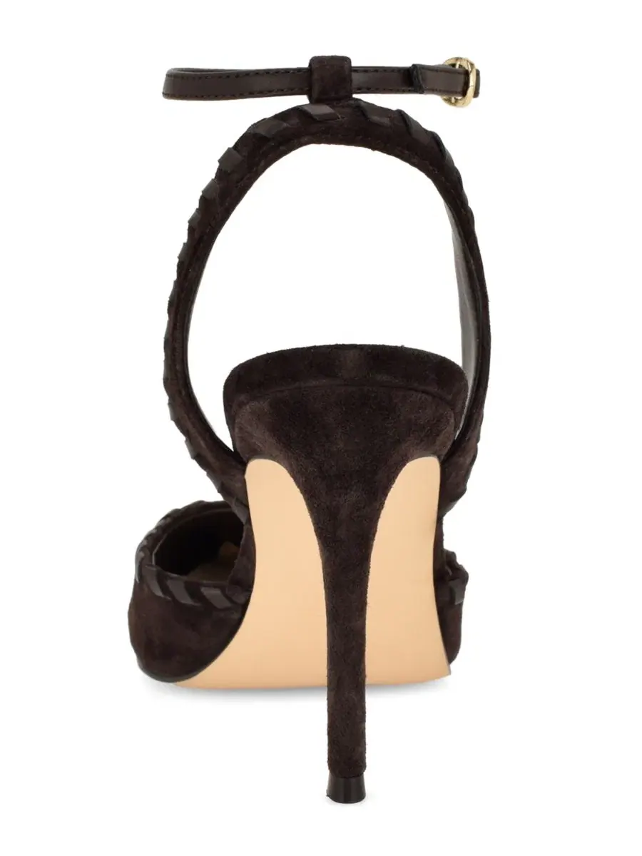 Туфли-лодочки Kenedy Suede Whipstitch Two-Piece Dress Pumps Nine West — изображение 3 из 5, темный коричневый