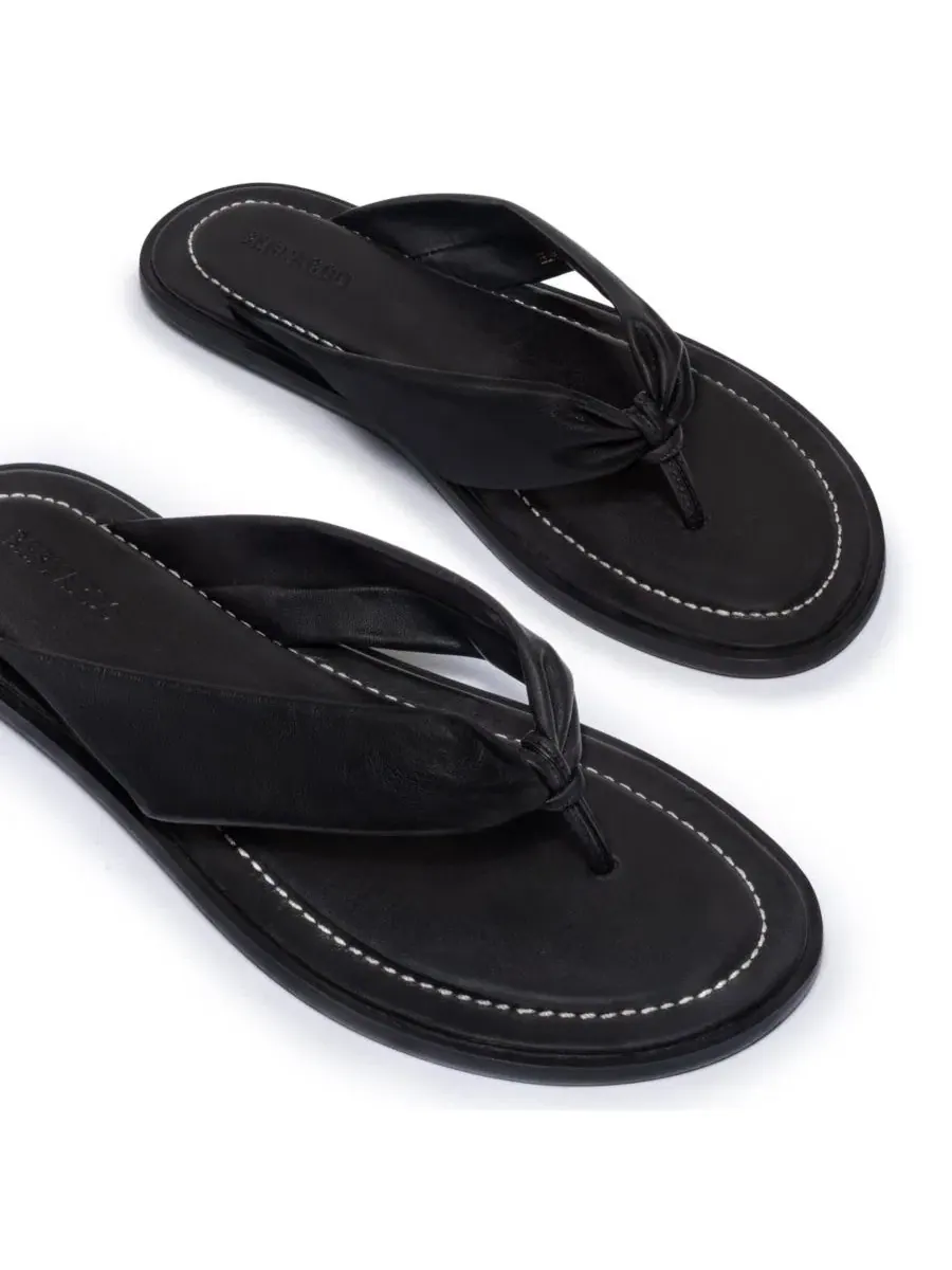 Сандалии-шлепанцы Salt с кожаной стелькой Bernardo Footwear — изображение 5 из 5, черный