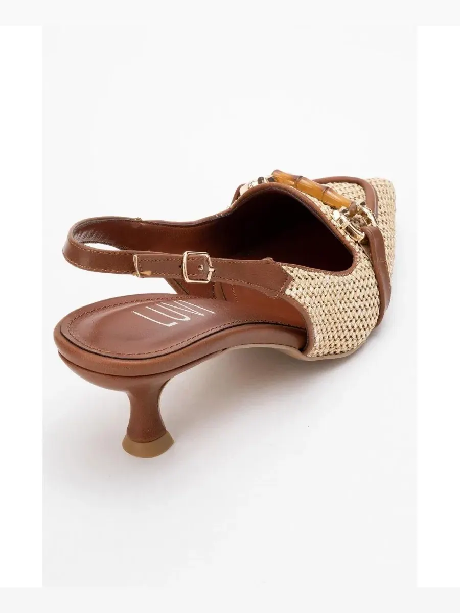 Женские туфли-лодочки Osca с острым носком и пряжкой Prologue Shoes — изображение 5 из 6, коричневый