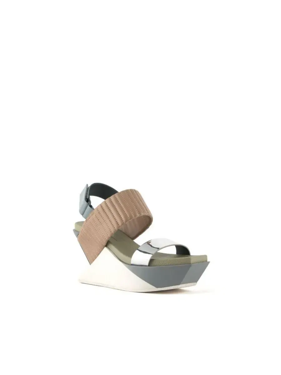 Сандалии-клины Delta Wedge Puffier United Nude — изображение 1 из 6, сиенный