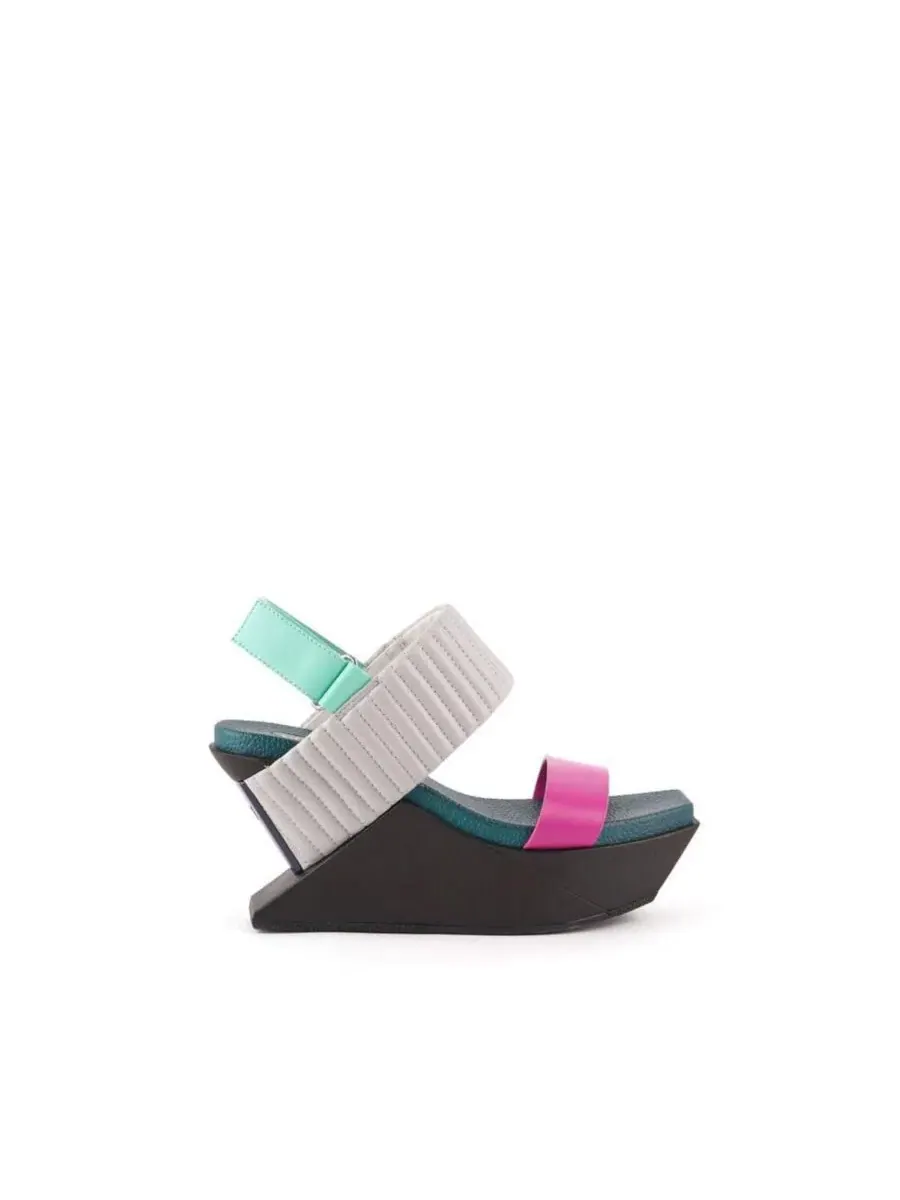 Сандалии с клином Delta Wedge Puffier United Nude — изображение 2 из 6, розовый