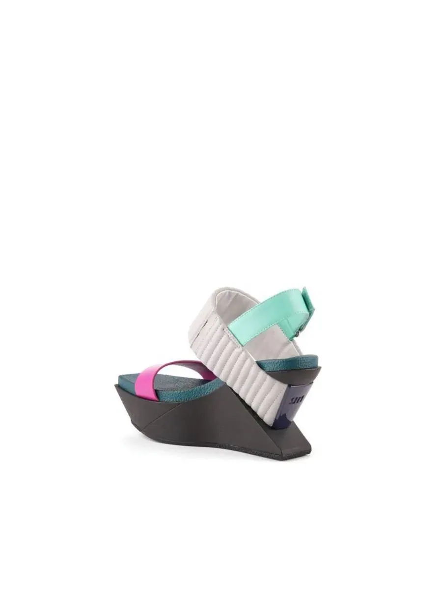 Сандалии с клином Delta Wedge Puffier United Nude — изображение 3 из 6, розовый