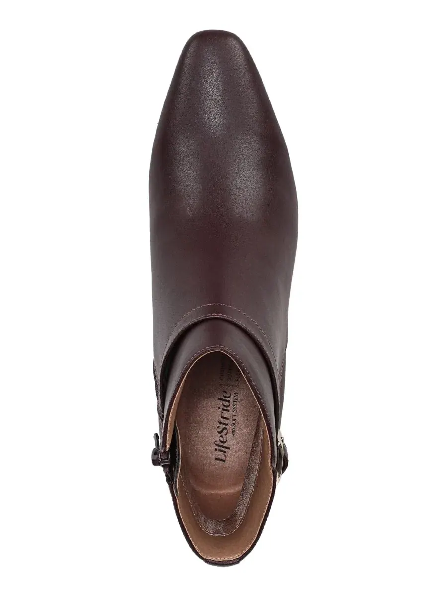 Ботинки женские с острым мысом Fawn Zip Snip Toe LifeStride — изображение 4 из 5, бордовый