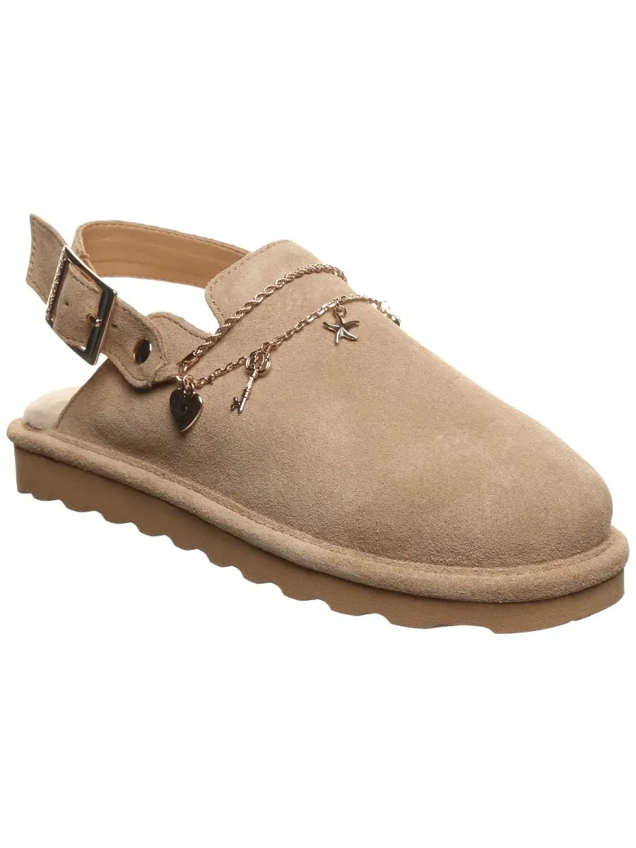 Женские клоги Lexi Round Toe с цепочкой и шармами BEARPAW