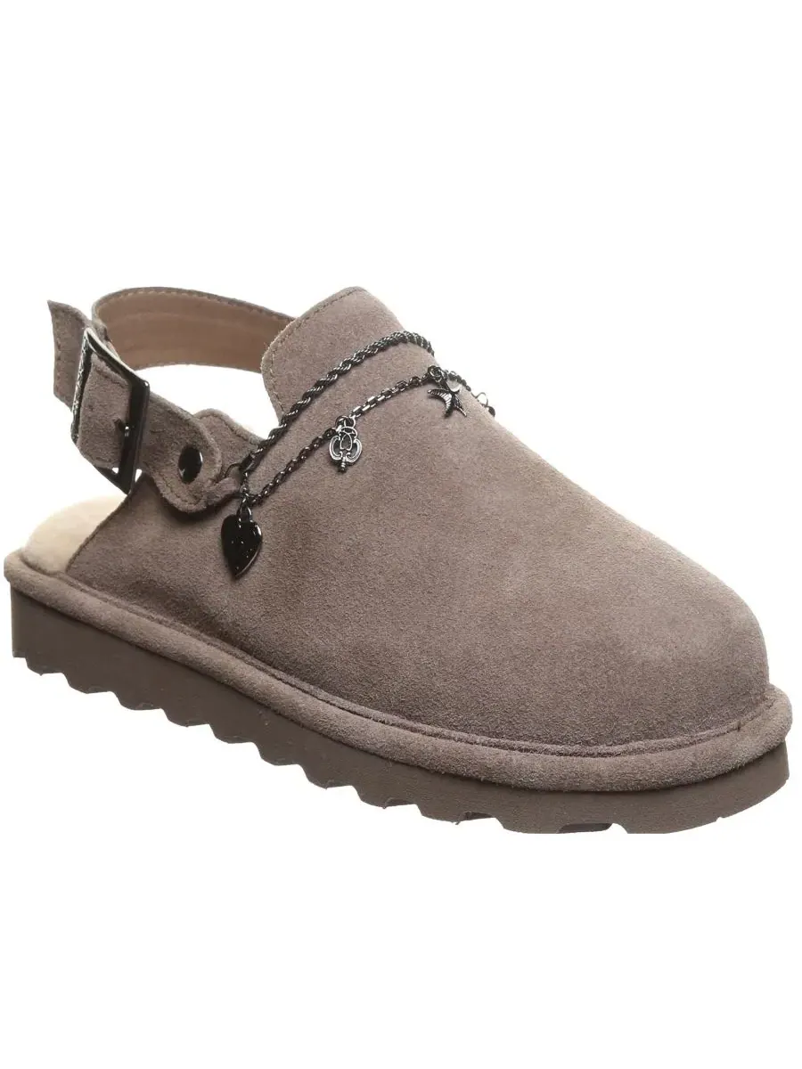 Женские сабо из замши с цепочкой Lexi Round Toe Clogs BEARPAW