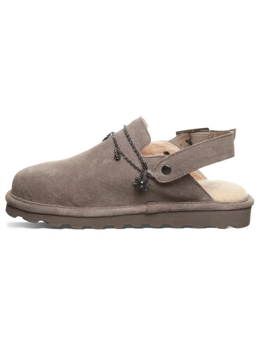 Женские сабо из замши с цепочкой Lexi Round Toe Clogs BEARPAW — изображение 5 из 6, морель