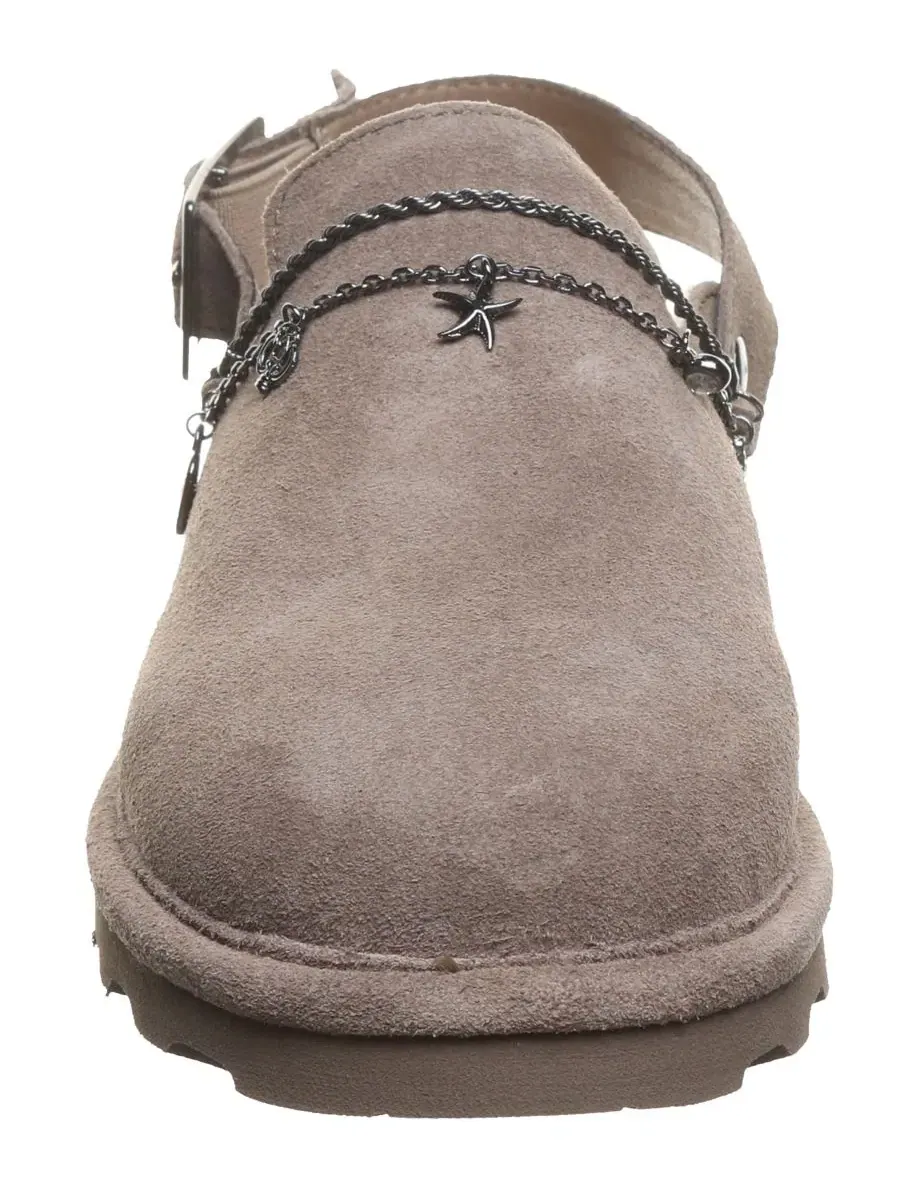 Женские сабо из замши с цепочкой Lexi Round Toe Clogs BEARPAW — изображение 6 из 6, морель
