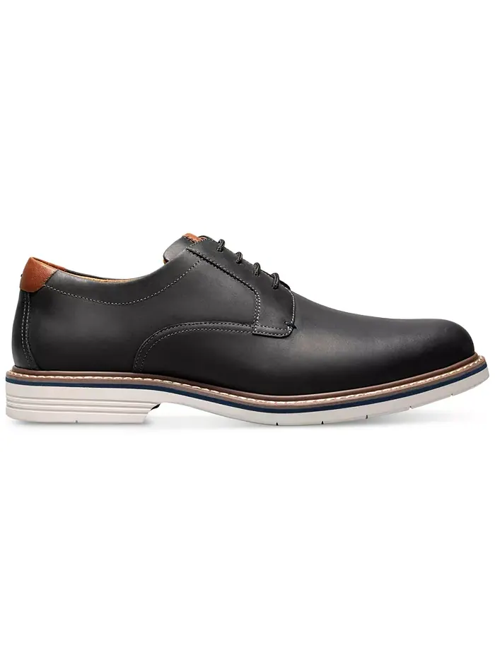 Мужские оксфорды Norfolk с гладким мысом из кожи Florsheim — изображение 2 из 7, черный