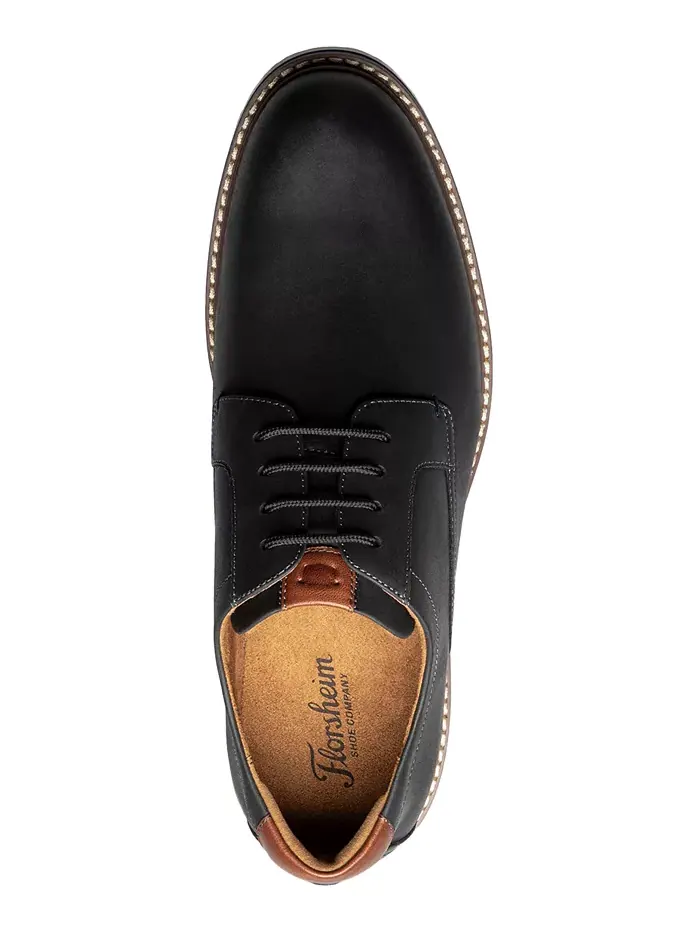 Мужские оксфорды Norfolk с гладким мысом из кожи Florsheim — изображение 4 из 7, черный