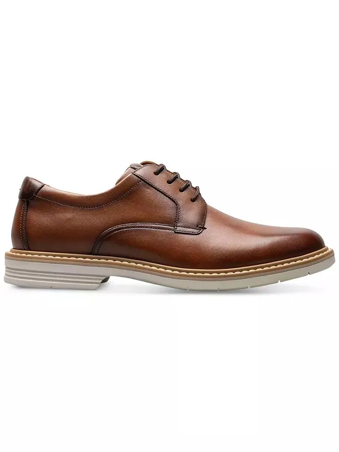 Мужские оксфорды из кожи Norfolk с плоским носком Florsheim — изображение 2 из 7, коричневый