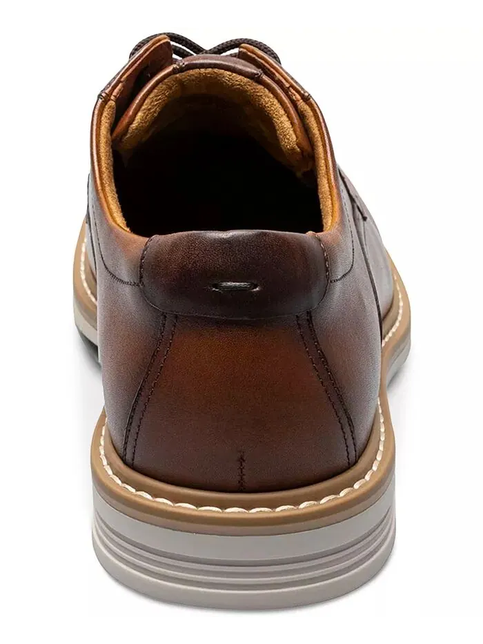 Мужские оксфорды из кожи Norfolk с плоским носком Florsheim — изображение 3 из 7, коричневый