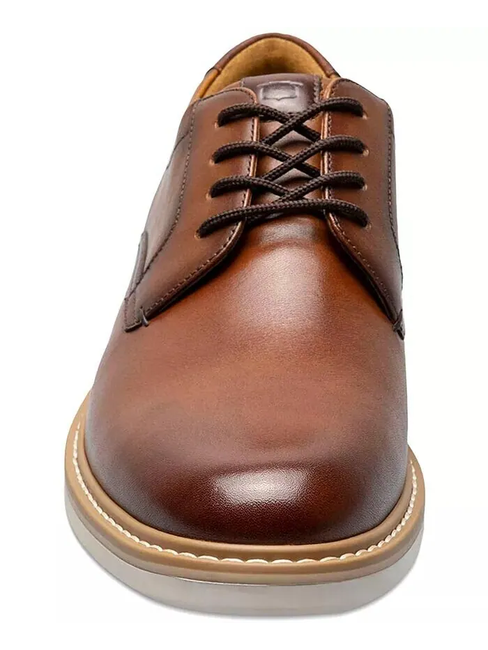 Мужские оксфорды из кожи Norfolk с плоским носком Florsheim — изображение 6 из 7, коричневый