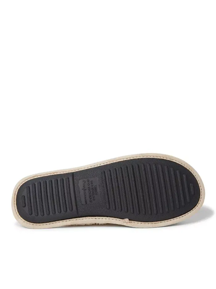 Мужские тапочки Tyler Novelty Holiday Christmas Scuff Dearfoams — изображение 2 из 5, бежевый