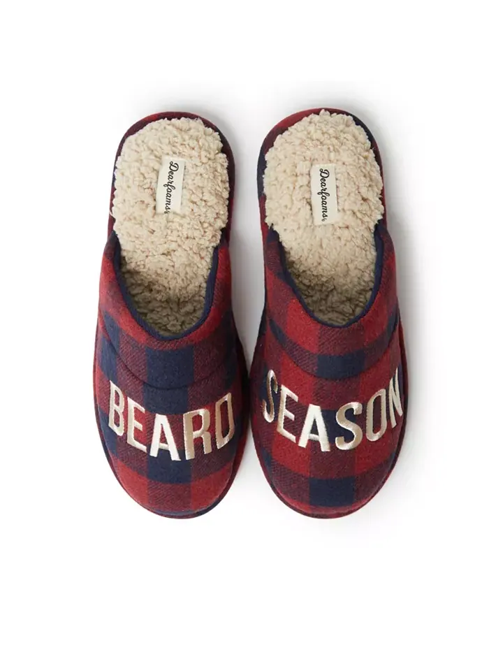 Мужские тапочки Tyler Novelty Holiday Christmas Scuff Dearfoams