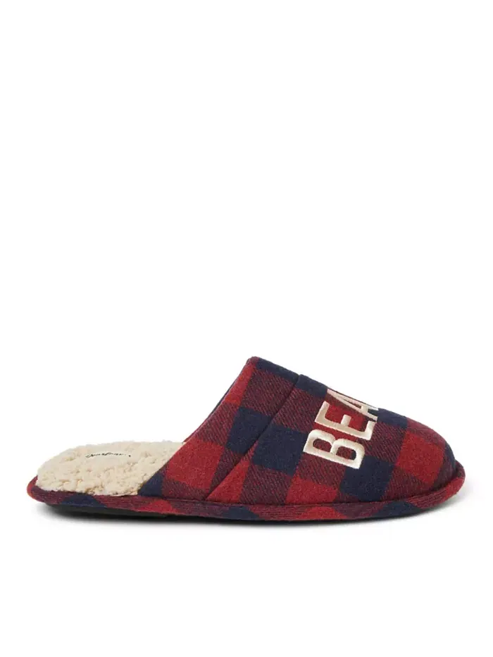 Мужские тапочки Tyler Novelty Holiday Christmas Scuff Dearfoams — изображение 3 из 5