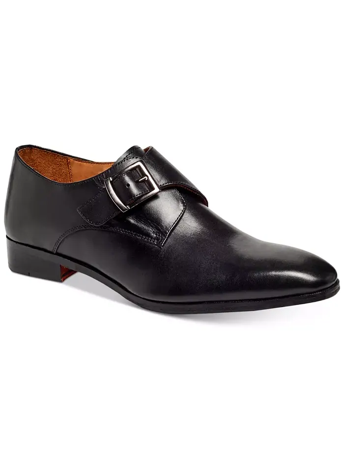 Мужские лоферы Freedom Single Monk-Strap Carlos by Carlos Santana — черный