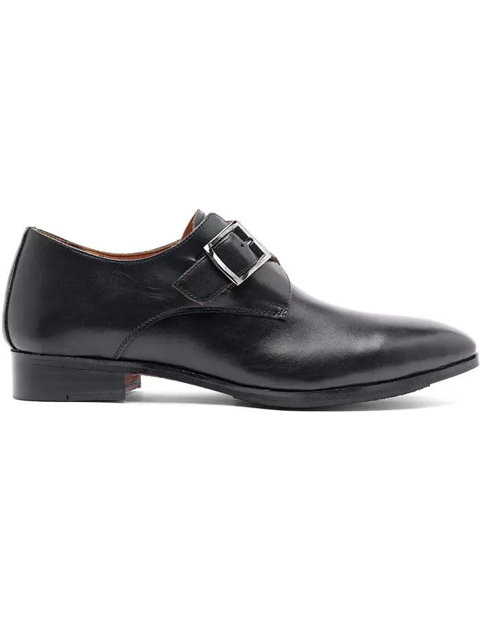 Мужские лоферы Freedom Single Monk-Strap Carlos by Carlos Santana — изображение 2 из 5, черный