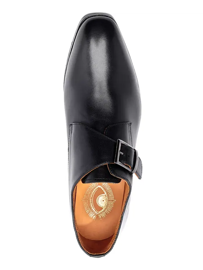 Мужские лоферы Freedom Single Monk-Strap Carlos by Carlos Santana — изображение 3 из 5, черный