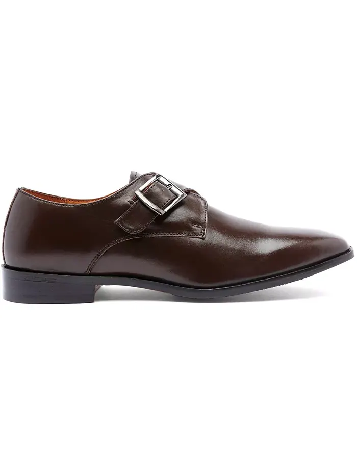 Мужские лоферы Freedom Single Monk-Strap Carlos by Carlos Santana — изображение 2 из 5, коричневый
