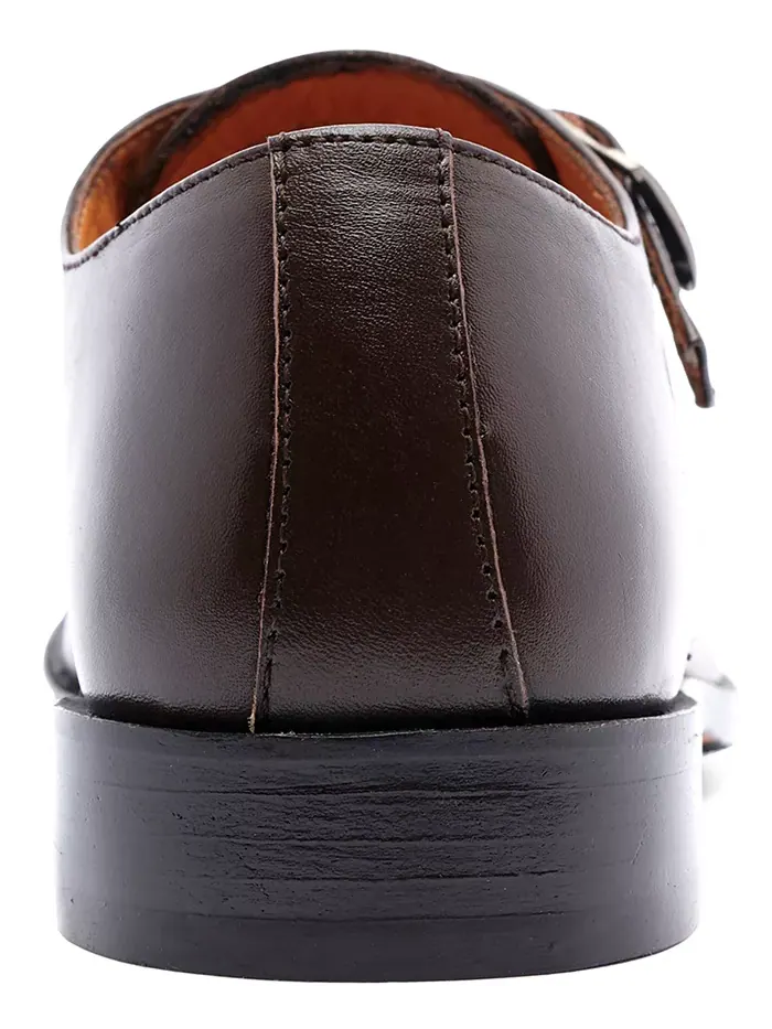 Мужские лоферы Freedom Single Monk-Strap Carlos by Carlos Santana — изображение 4 из 5, коричневый