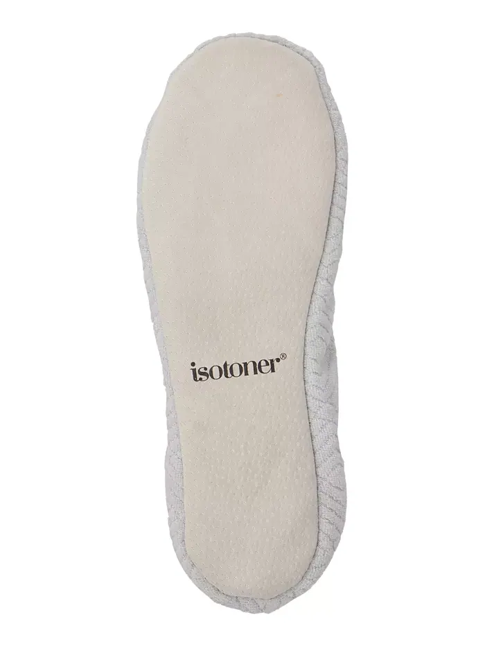 Женские балетки Gemma Microterry Isotoner Signature — изображение 3 из 5, светлый серый