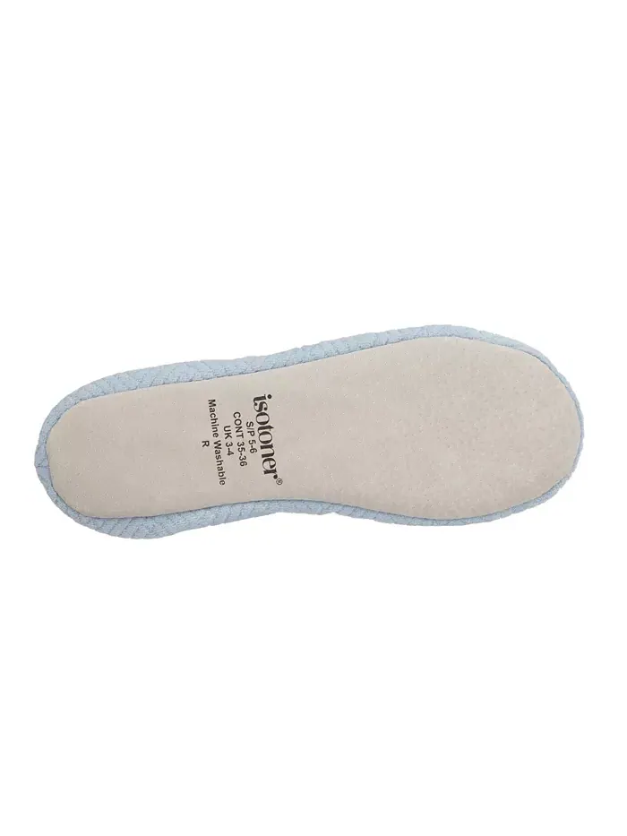 Женские балетки Gemma из микротерри Isotoner Signature — изображение 6 из 7, синий