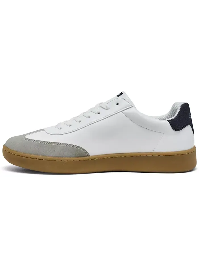 Мужские кеды Glasgow Low Casual от Finish Line Ben Sherman — изображение 3 из 6, белый темно-синий