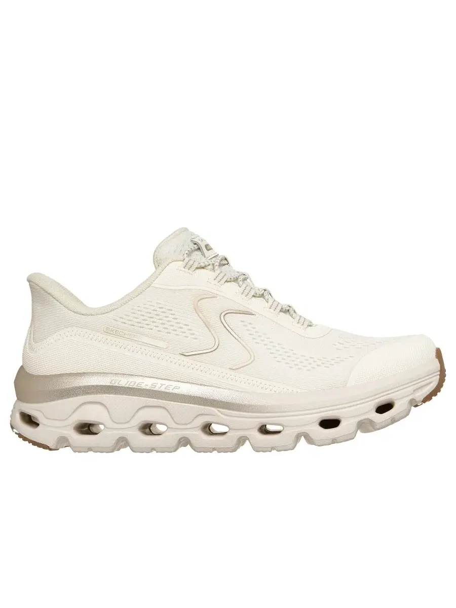 Женские слипоны: спортивные кроссовки для ходьбы с подошвой Glide-Step от Finish Line Skechers — изображение 2 из 6, шампань