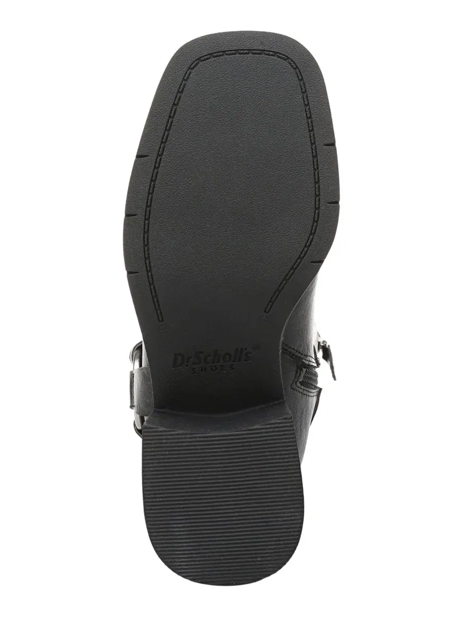 Ботинки высокие для женщин Joplin West Wide-Calf Rugged Tall Boots Dr. Scholl's — изображение 5 из 5, черный