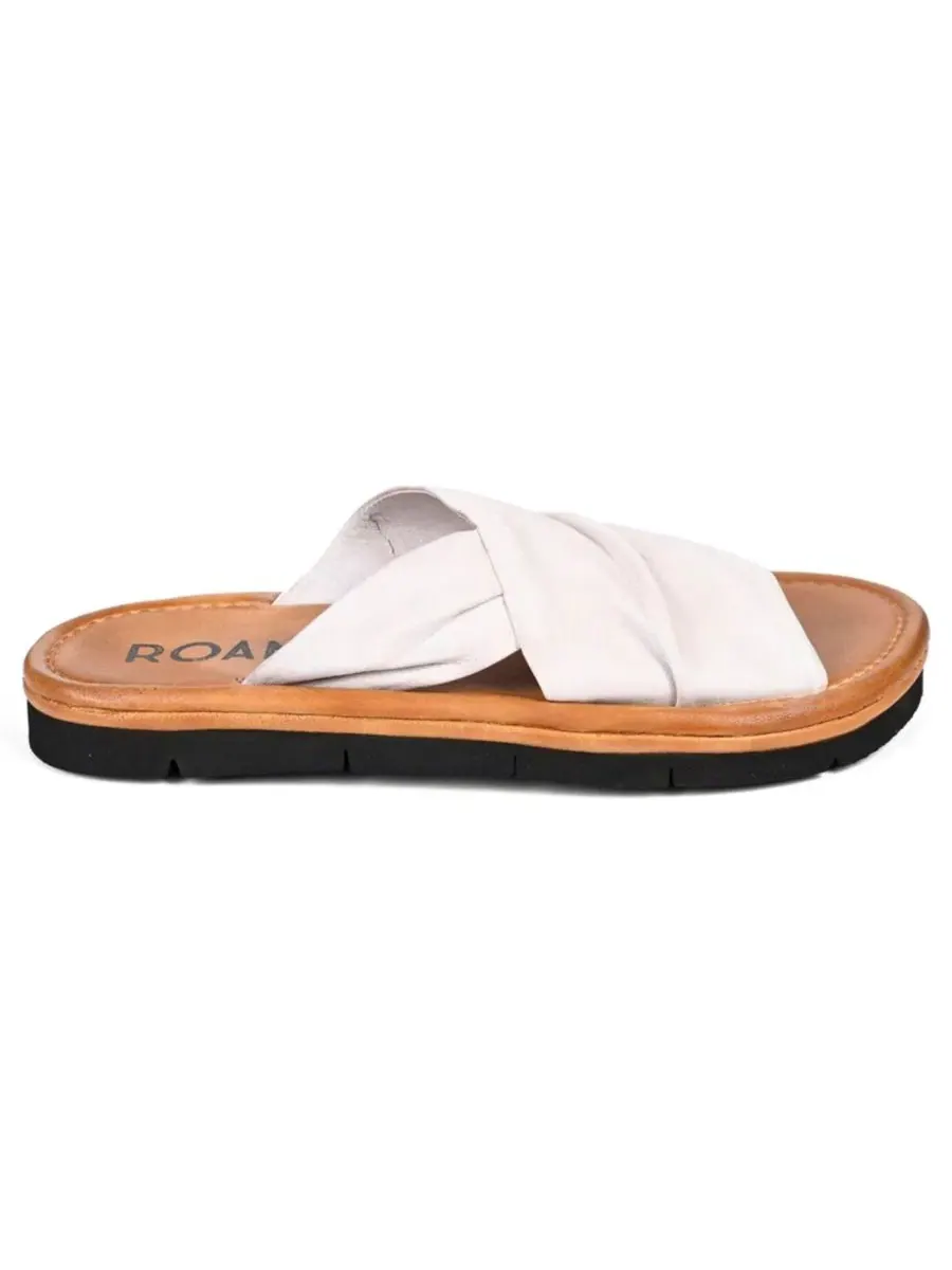 Сандалии-слайды Nosy с перекрестными ремешками Roan — изображение 2 из 3, белый