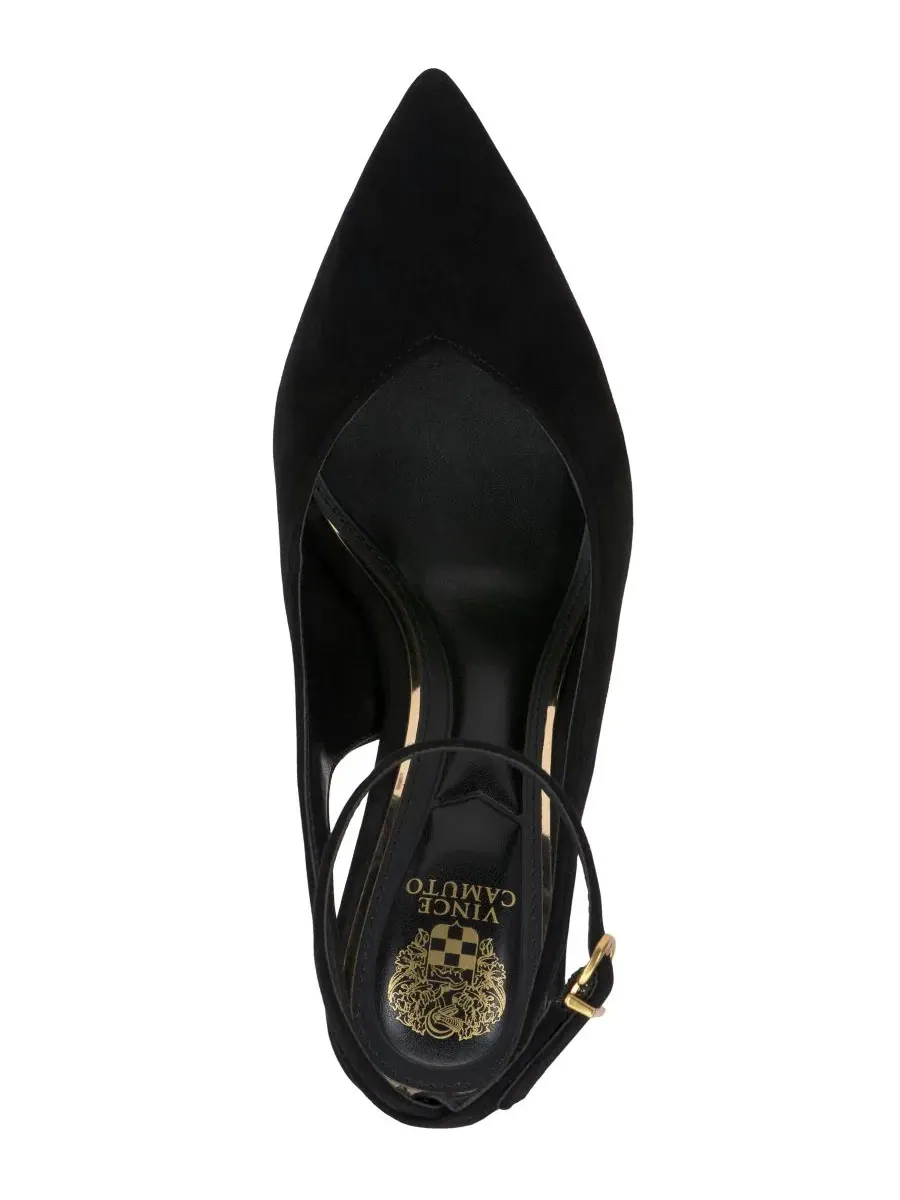 Туфли-лодочки с высокой расширяющейся шпилькой Nellah High Flare Heel Vince Camuto — изображение 4 из 5, черный