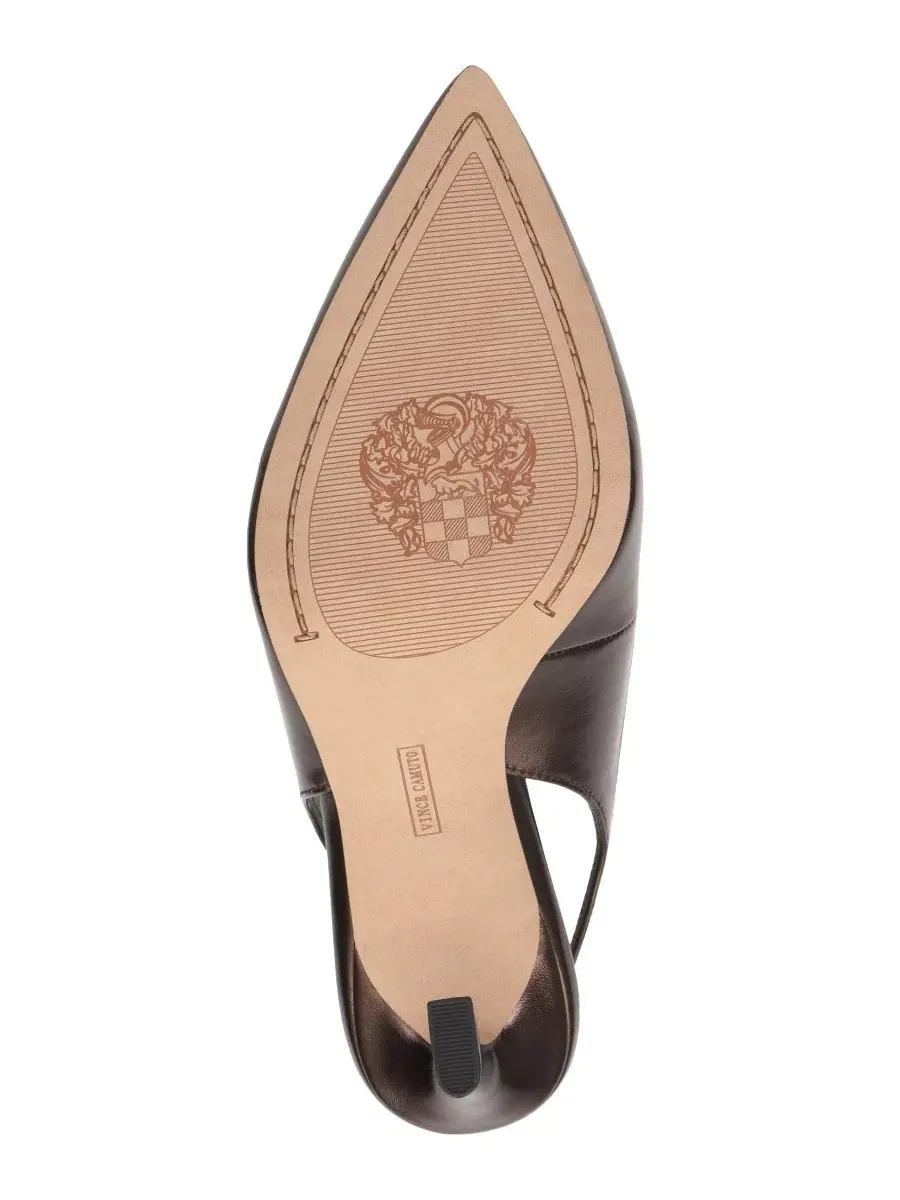 Туфли-лодочки с высокой каблук-флейр Nellah High Flare Heel Dress Vince Camuto, Haute Chocolate — изображение 5 из 5