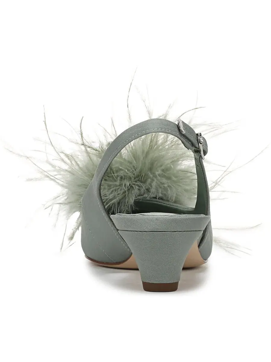 Туфли-лодочки с перьями Finch Feather Sam Edelman — изображение 3 из 5, голубой