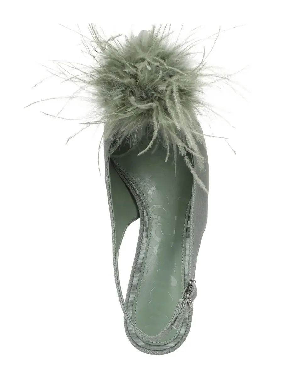 Туфли-лодочки с перьями Finch Feather Sam Edelman — изображение 4 из 5, голубой