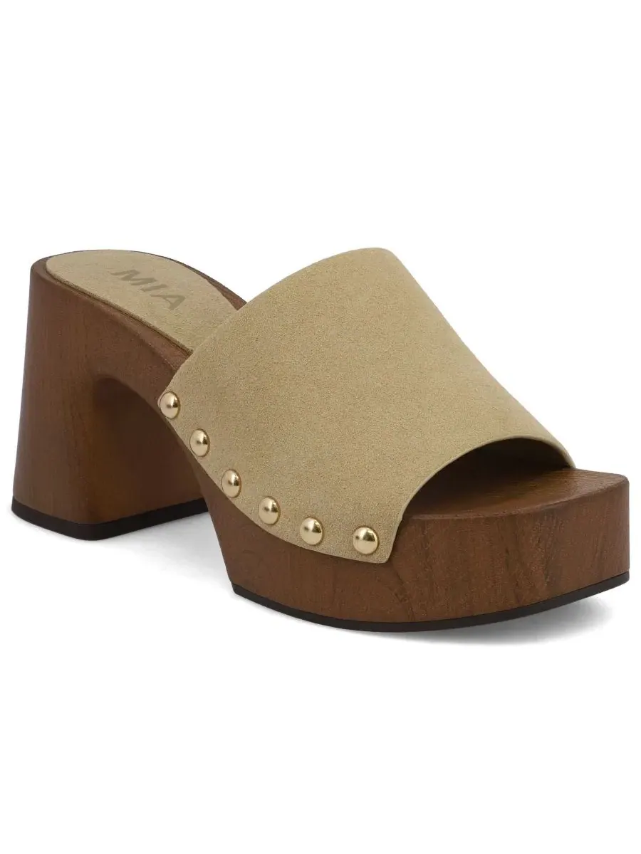 Сандалии Emmerie Platform Block Heel MIA — изображение 1 из 5, бежевый