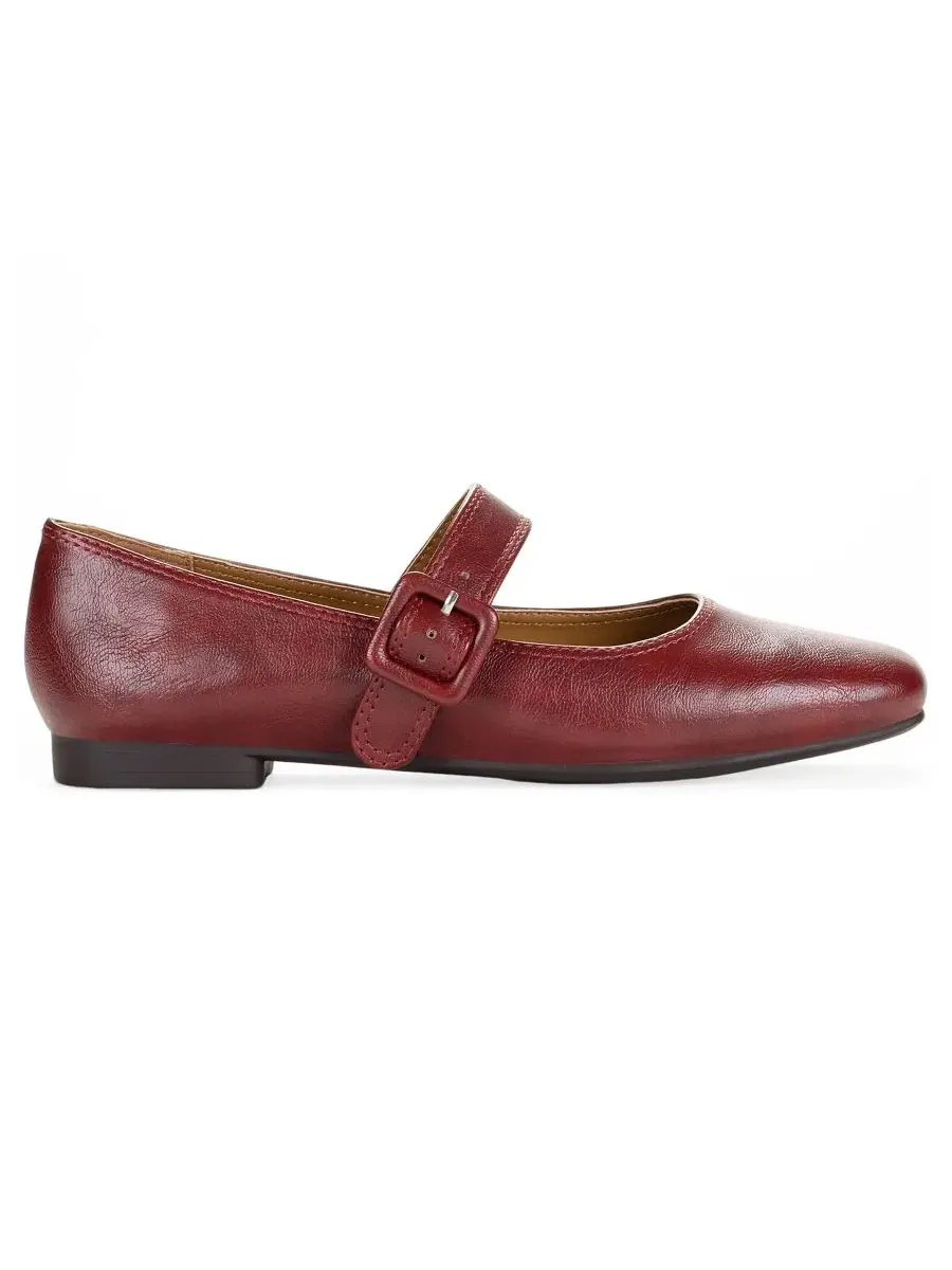 Туфли Мэри Джейн Brieee Square Toe Style & Co — изображение 2 из 5, темный красный