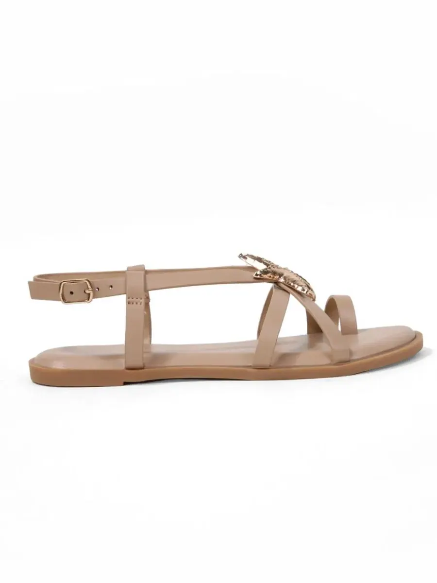 Сандалии Kiana Starfish Accent Flat BERNESS — изображение 2 из 6, бежевый
