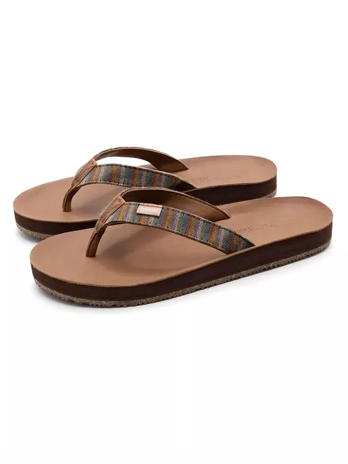 Женские шлепанцы Zensole с тонким плетеным ремешком Kinderz из искусственной кожи Feelgoodz