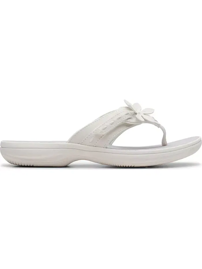 Женские шлепанцы Cloudsteppers Breeze Opal Clarks — изображение 2 из 9, белый