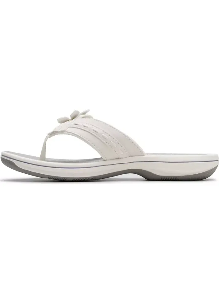 Женские шлепанцы Cloudsteppers Breeze Opal Clarks — изображение 3 из 9, белый