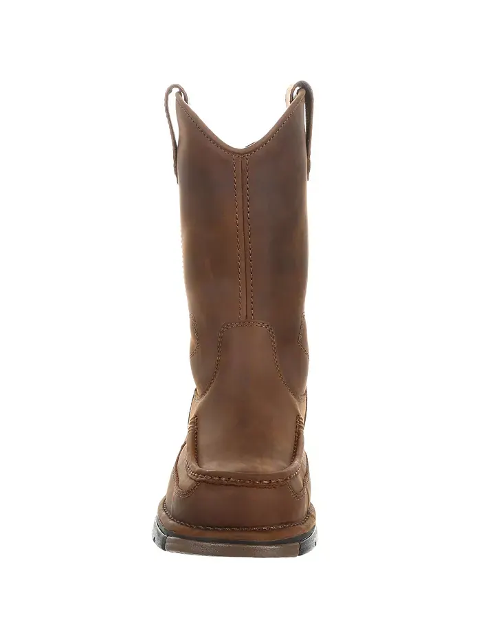 Мужские рабочие ботинки Athens с застежкой Pull-On Georgia Boot — изображение 3 из 7, коричневый